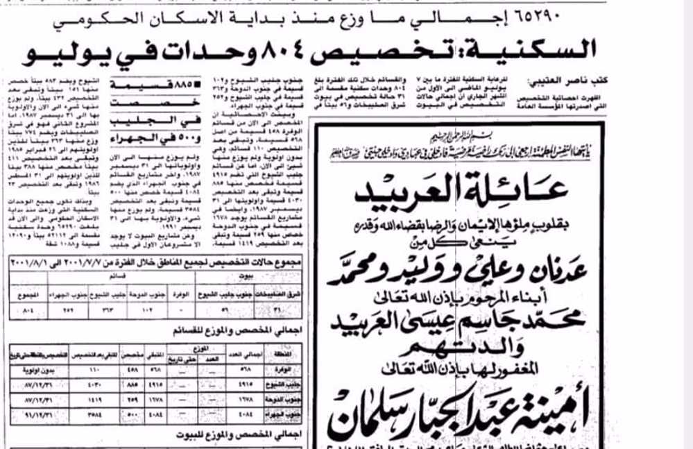 صورة السكنية تخصيص 804 وحدات فى يوليو