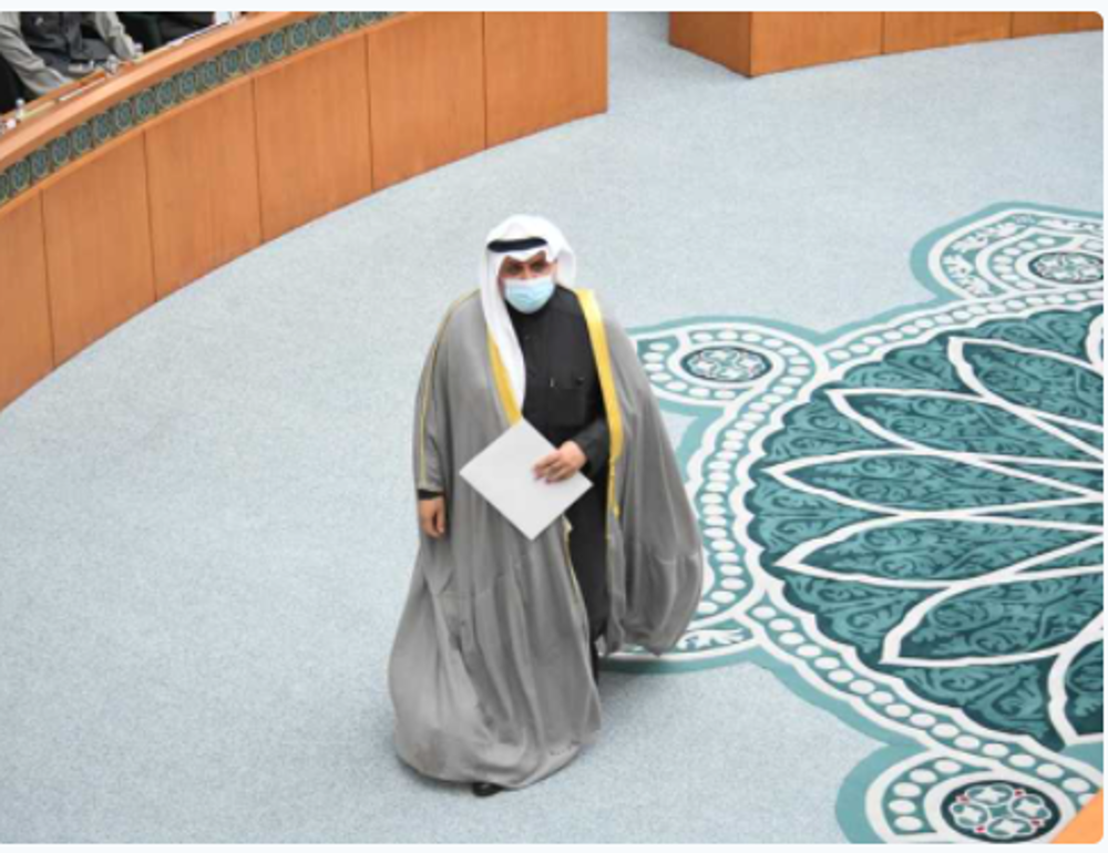 صورة مصدر حكومي لـ القبس: الشيخ حمد جابر العلي مستمر ويدخل جلسة طرح الثقة بأغلبية مريحة