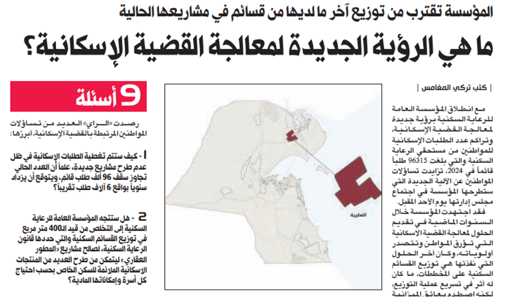 صورة ما هي الرؤية الجديدة لمعالجة القضية الإسكانية؟